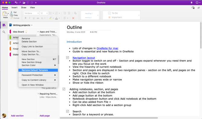 new update for onenote notebook mac